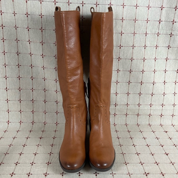 Sam Edelman Prina Studded Soft Brown Leather Knee High Riding Boots Sz 8.5 NWOB - Picture 2 of 10